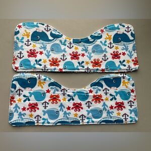 Handmade Burp cloth set